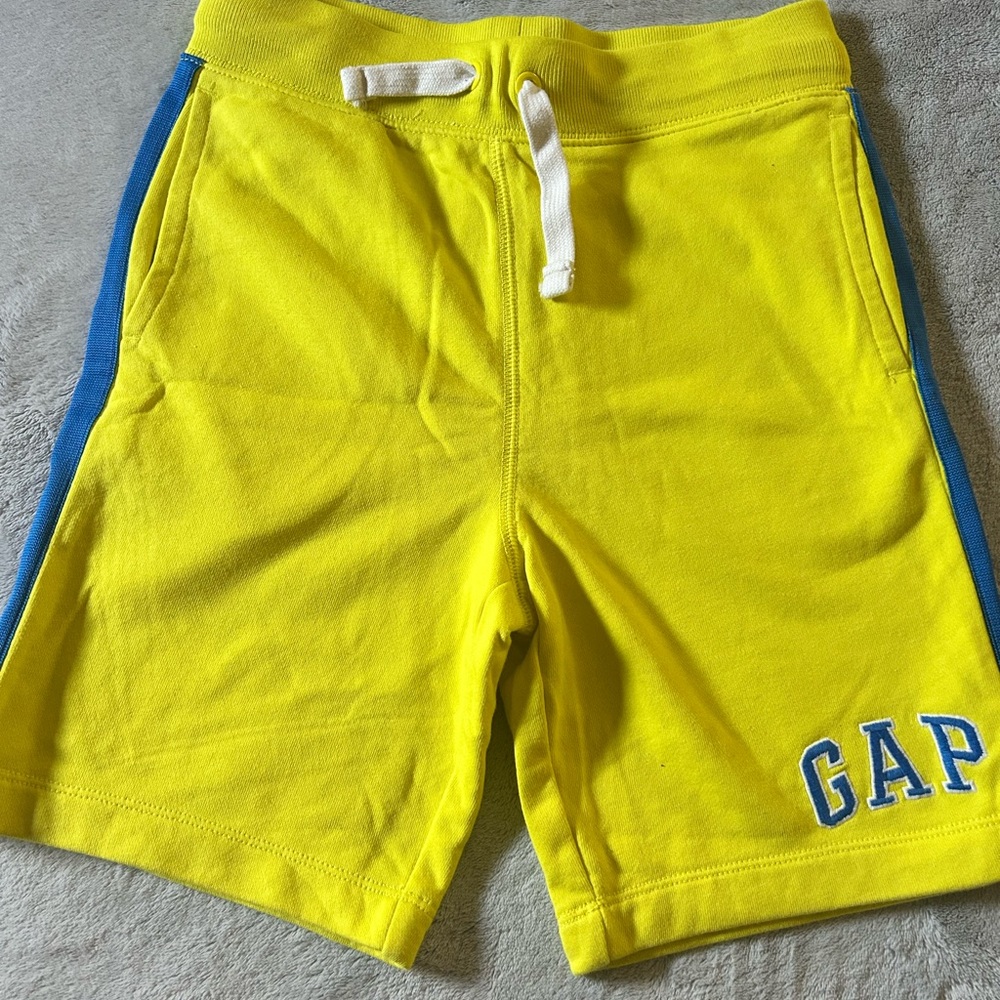 GAP Kids Yellow Shorts with Blue Trim
